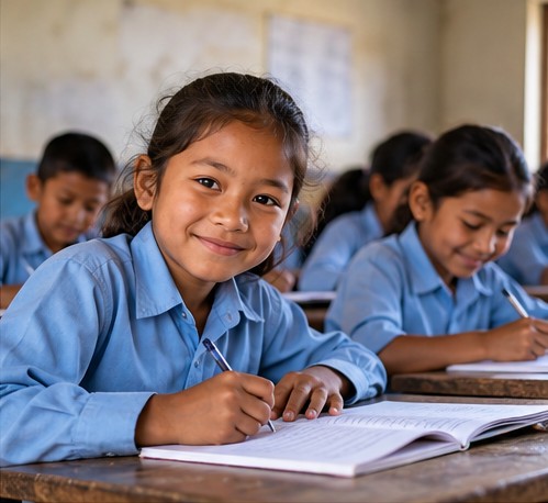Children taking part in an educational activity